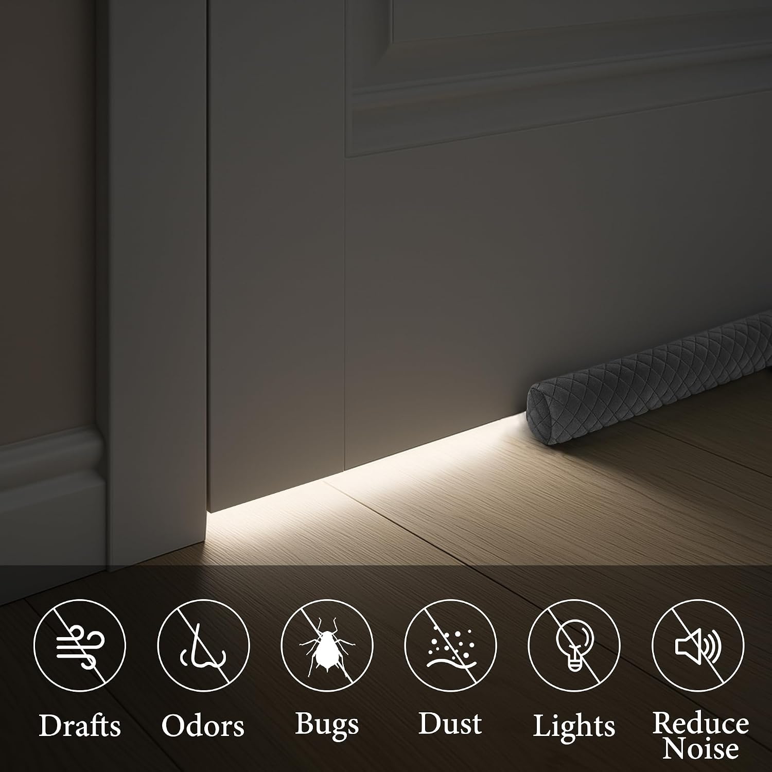 Thumbnail 4 de Ciieyuo Draft Stopper 30–36'' Adjustable 🏠