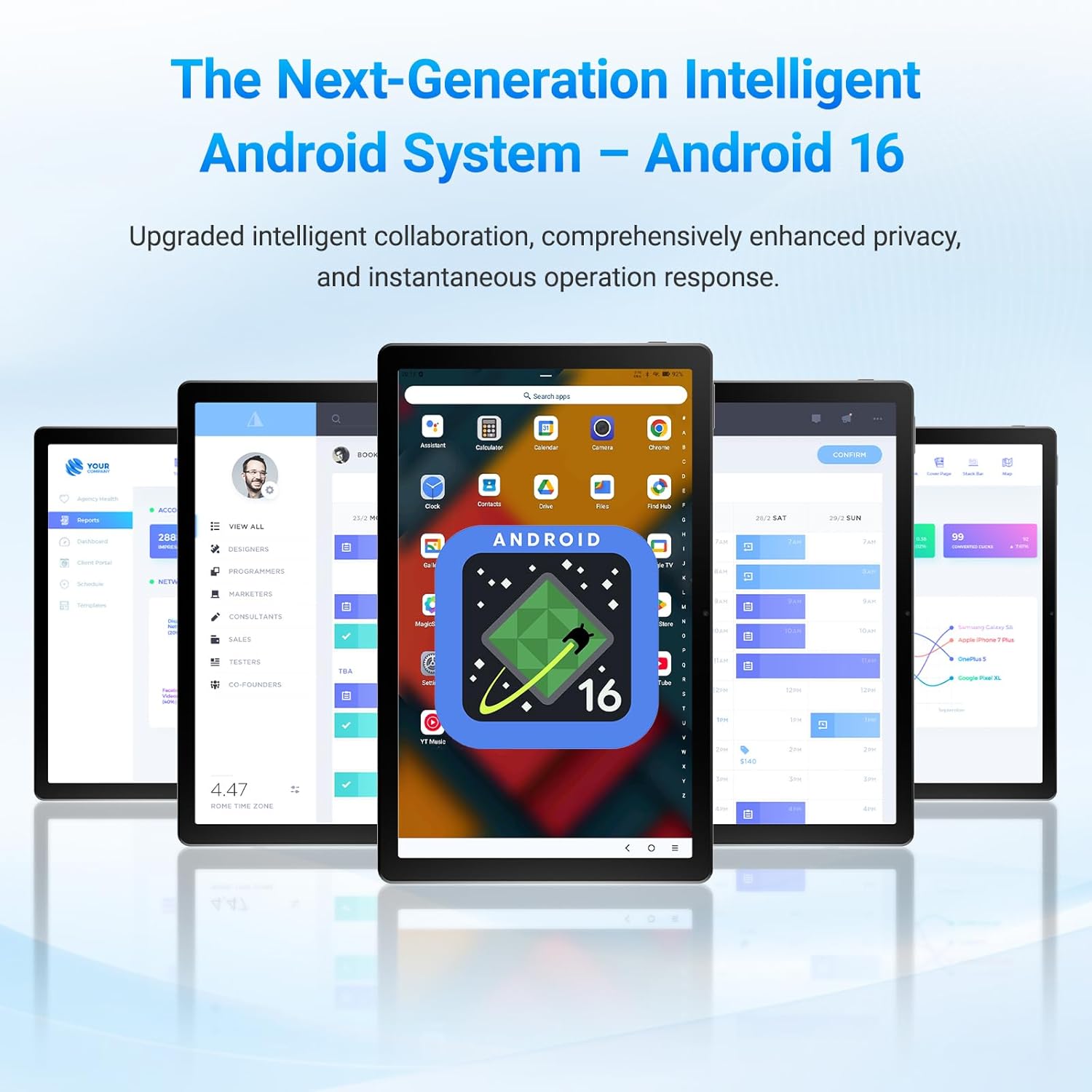 Thumbnail 1 de Laptok Android 16 11-inch Tablet (20GB RAM, 64GB storage up to 1TB TF, 5G WiFi) - Black