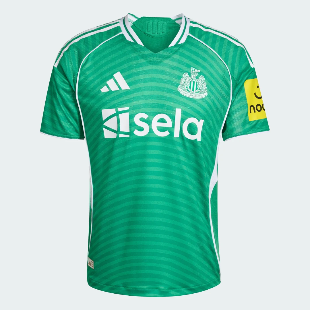 Detalle de Camiseta segunda equipación Newcastle United FC 25/26 Oficial – Adidas (Verde)
