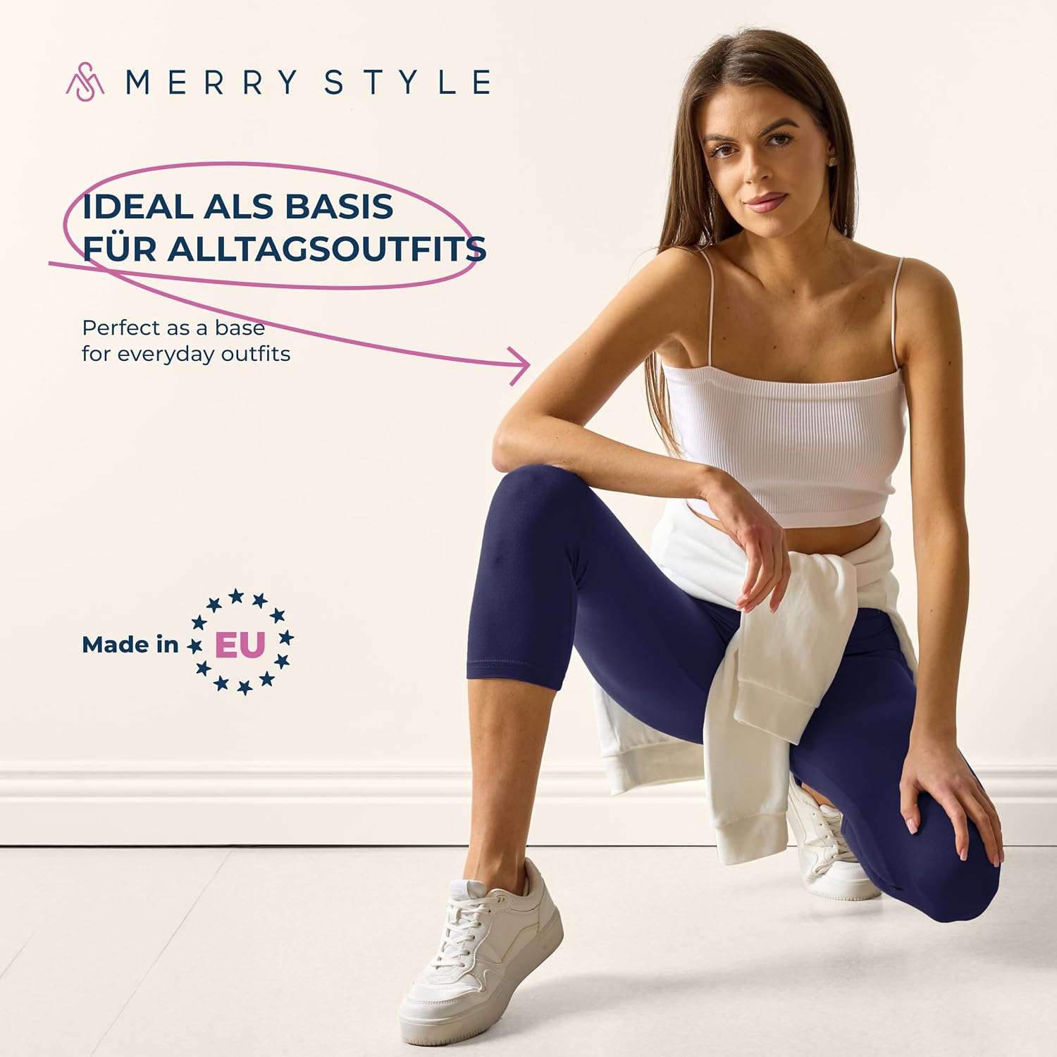 Detalle 1 de Merry Style MS10-144 3/4-legging voor dames van 94% viscose