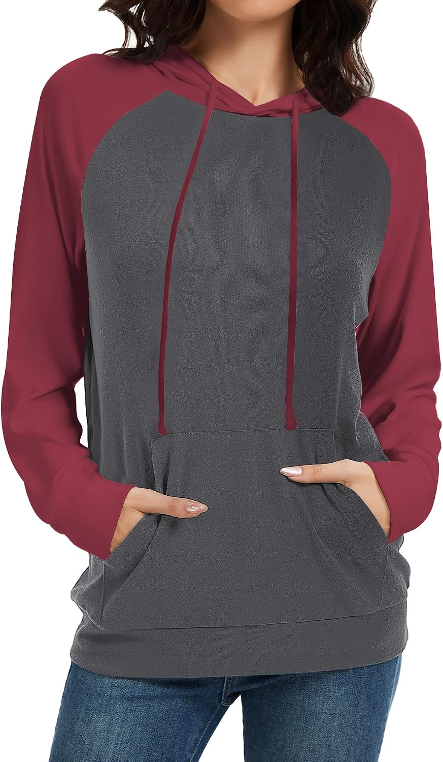 Detalle de Bosmeer Women's Hoodie Polyester Blend
