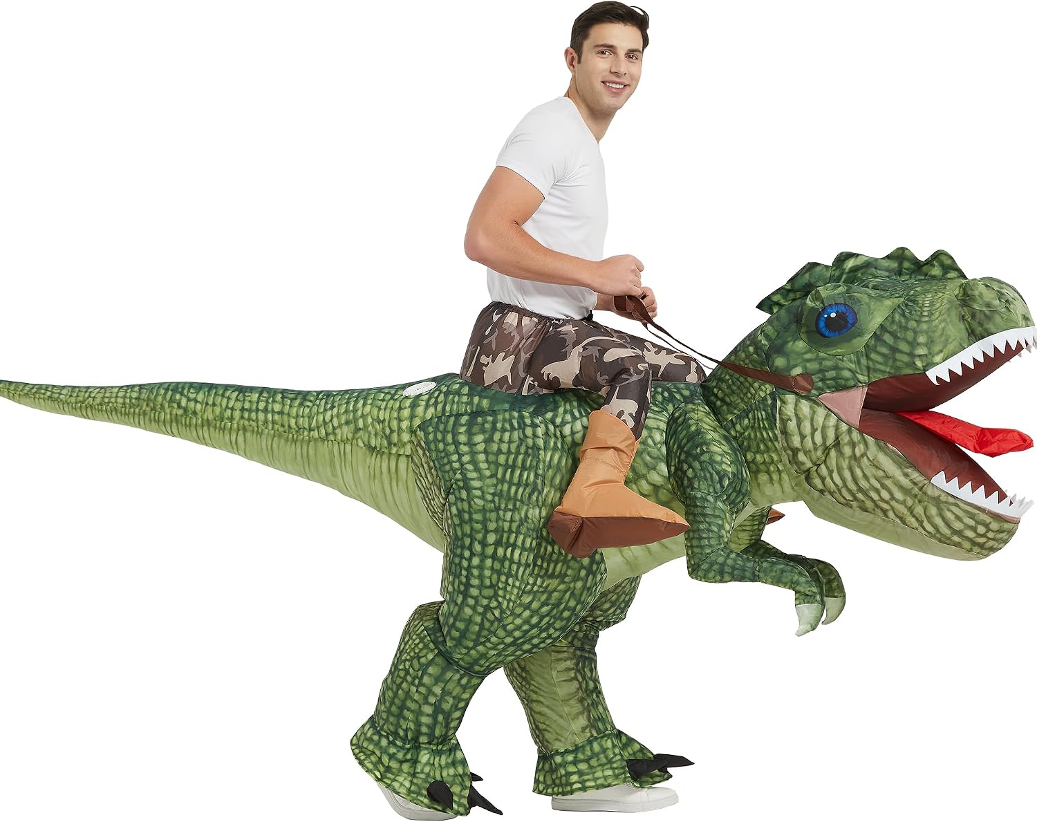 Detalle de One Casa 80369ADULT Inflatable T-Rex Costume with Powered Fan, Adult Sizes