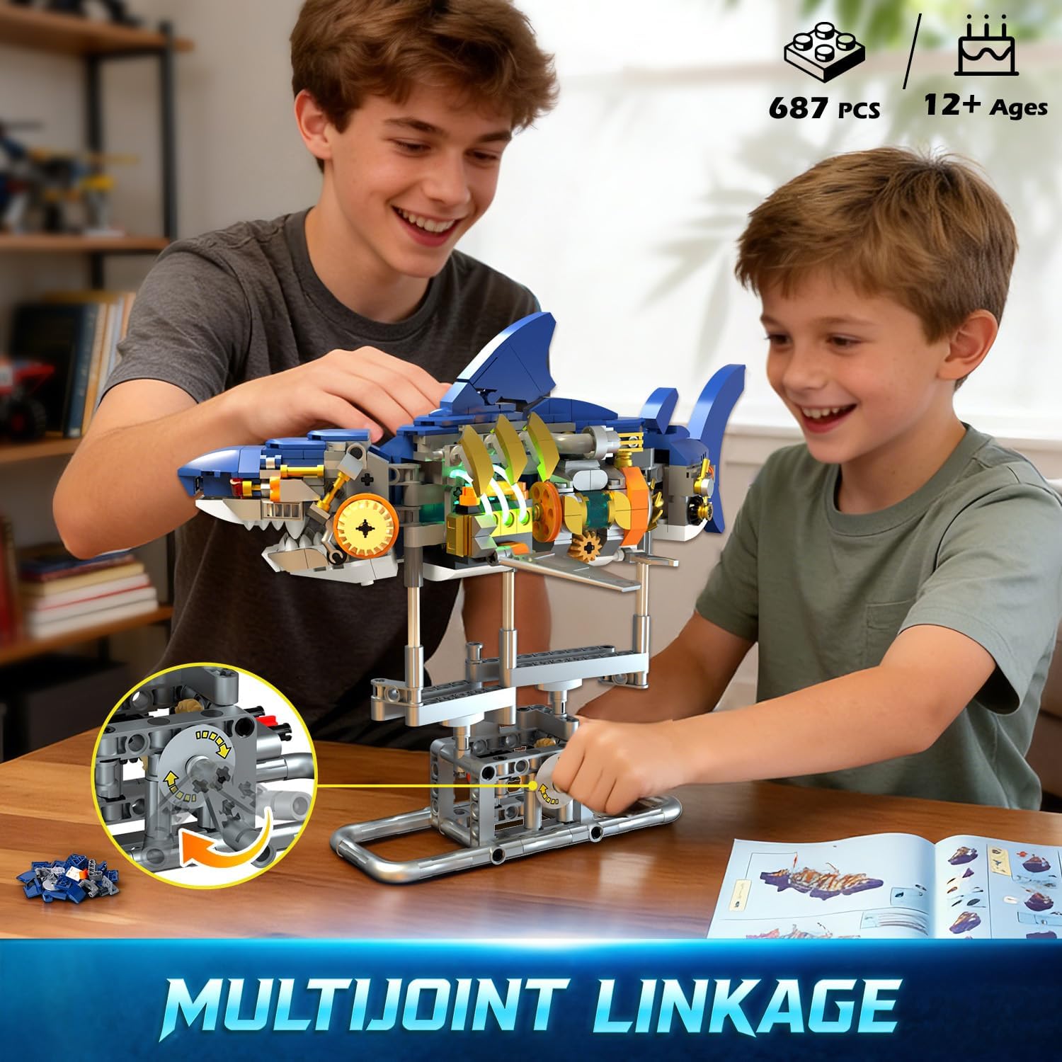 Thumbnail 3 de INSOON Hai Bauspielzeug Licht 687 Teile