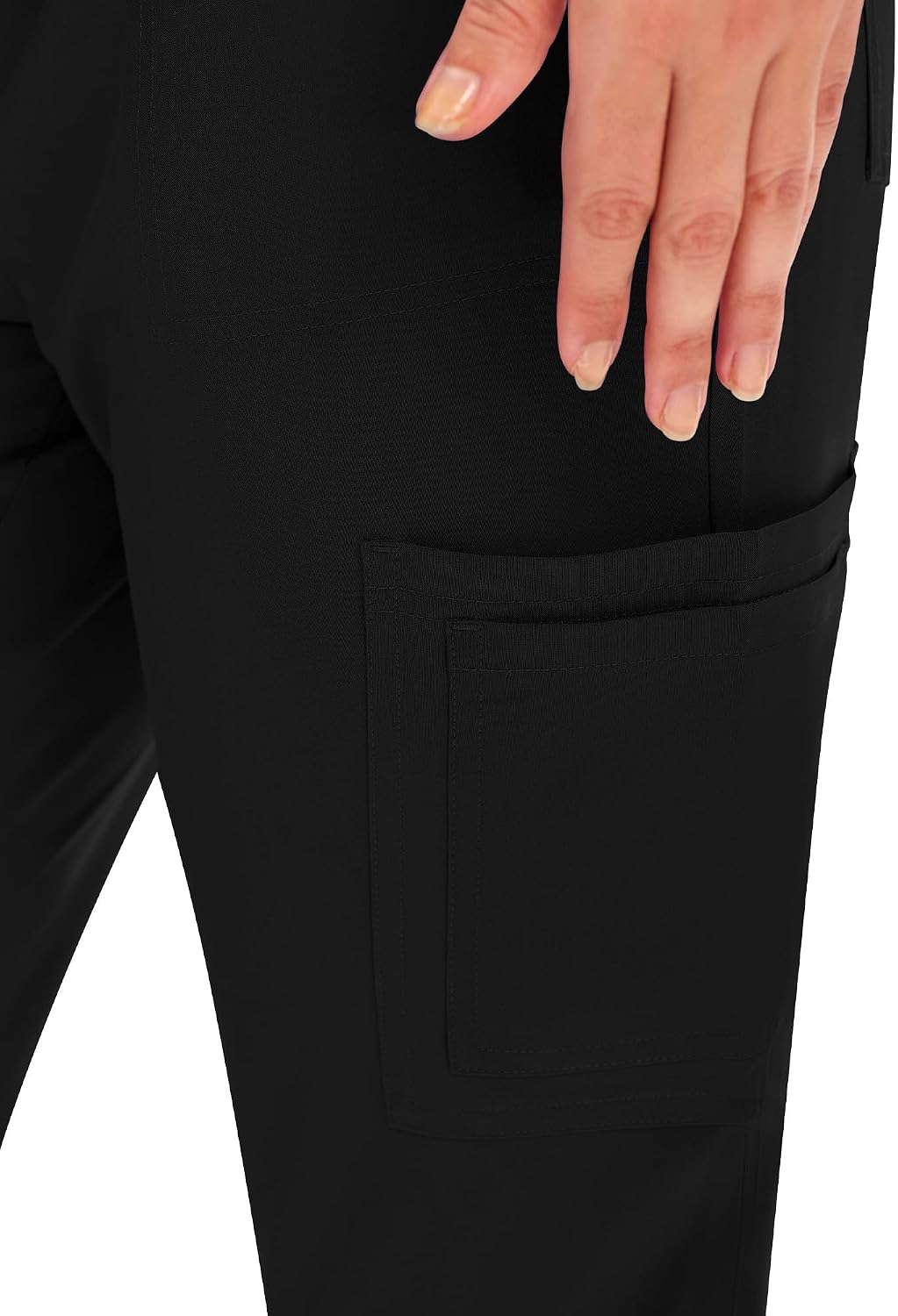 Thumbnail 5 de COZYFIT Women's Scrubs: V-Neck Top, Cargo Straight-Leg Pants, 12 Pockets