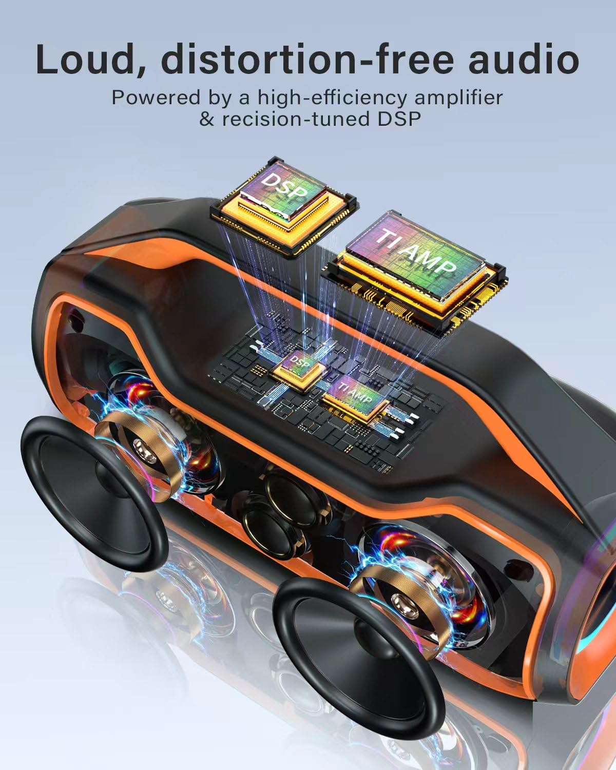 Detalle de Portable Bluetooth Speaker Wireless with 200W Peak Power