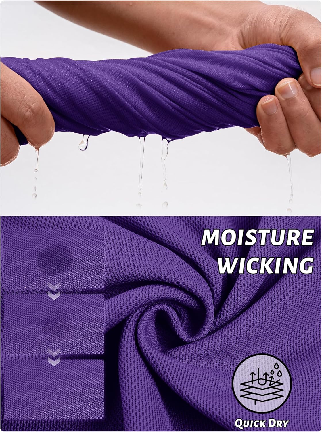 Thumbnail 4 de TACVASEN Men's Breathable Quick-Dry Golf Polo Shirt