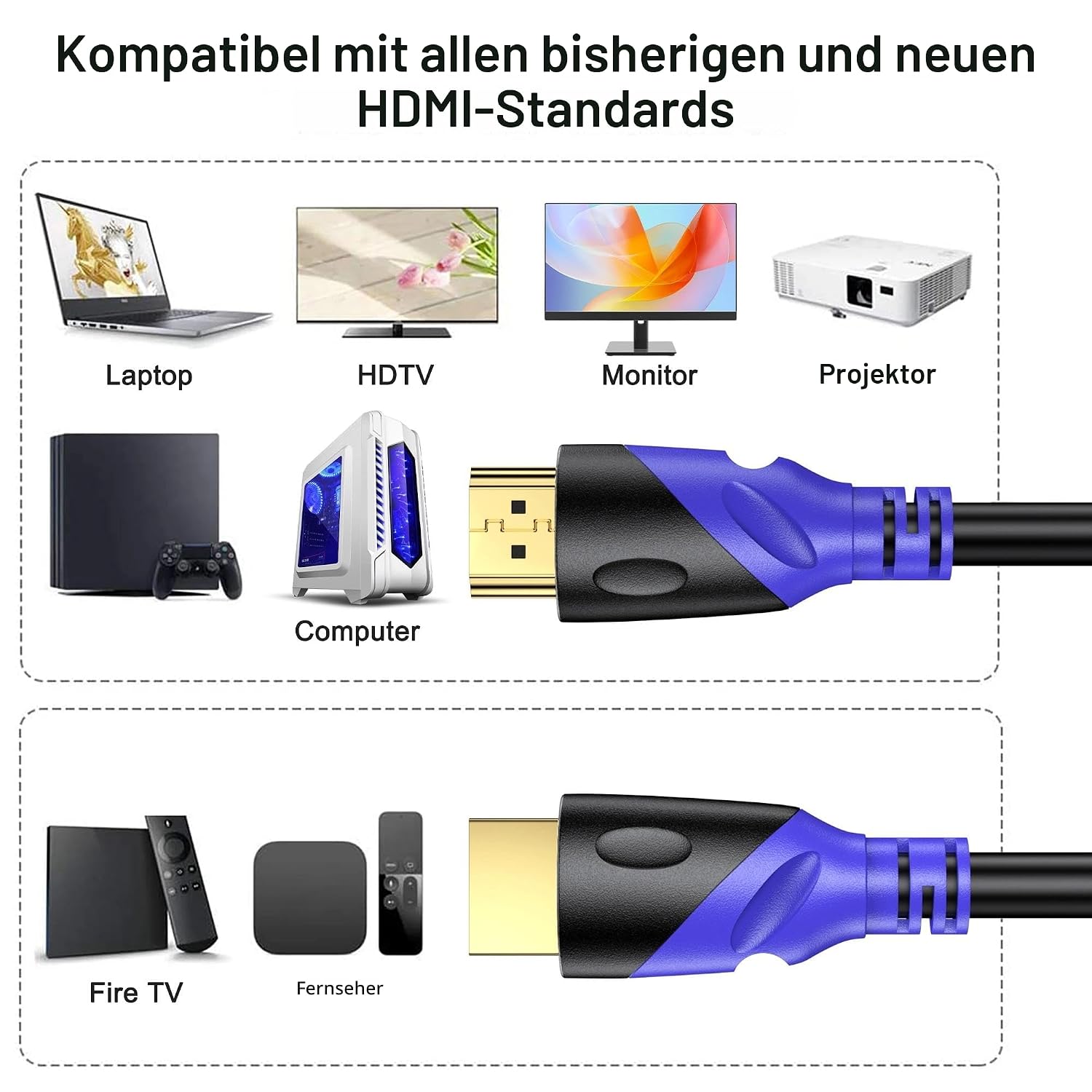 Thumbnail 2 de Rommisie HDMI Kabel 4K 60Hz 15m