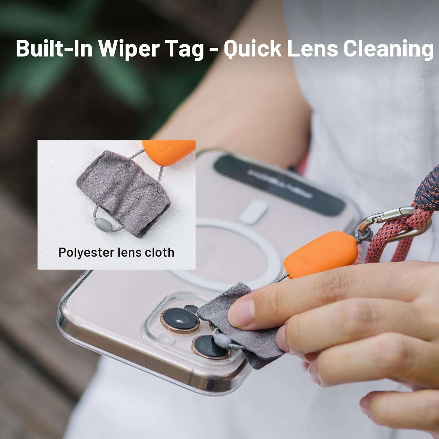 Thumbnail 3 de PGYTECH LinkGo sangle smartphone réglable avec déverrouillage rapide et chiffon de nettoyage