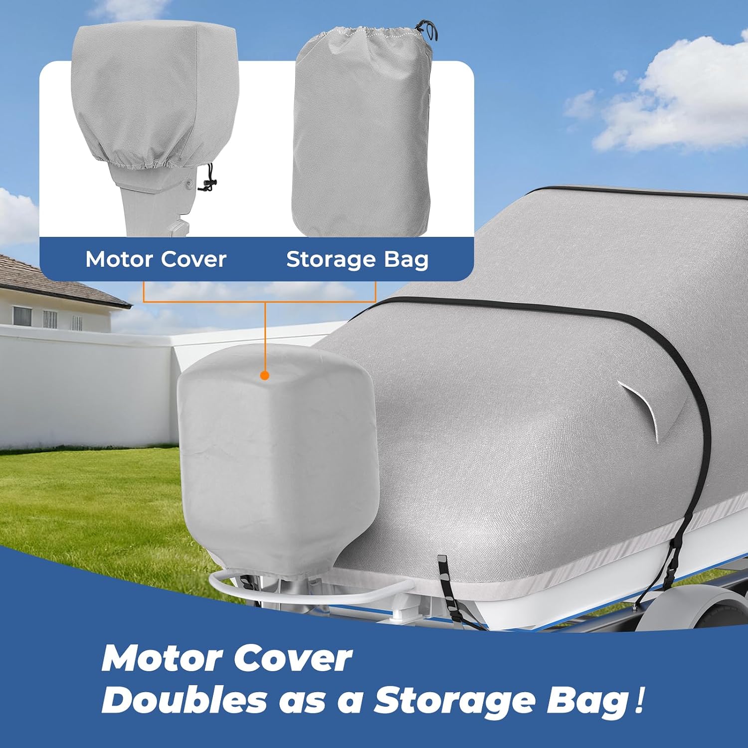 Thumbnail 6 de RVMasking Boat Cover, 1400D Polyester