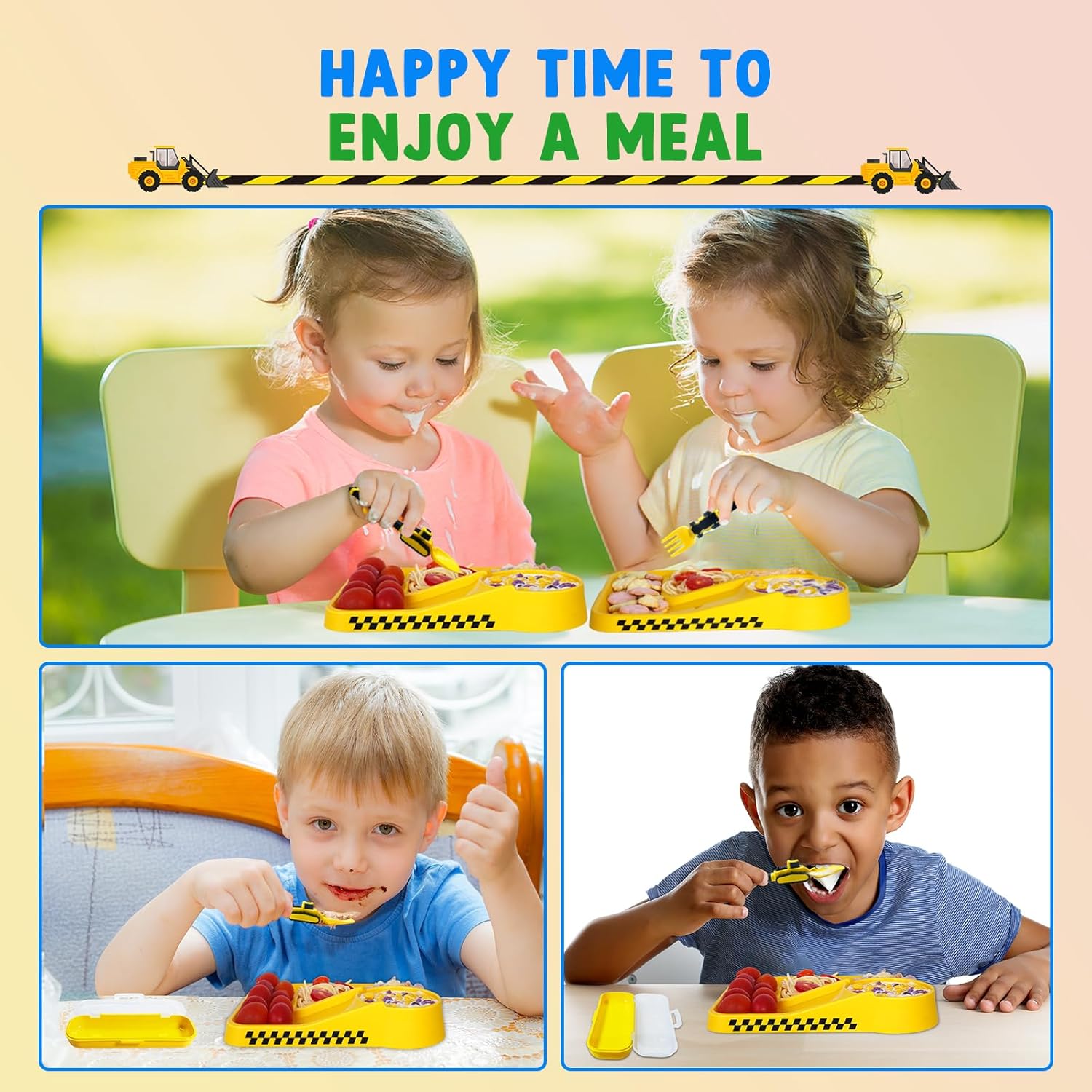 Thumbnail 1 de Construction Kinder Besteckset Gelb