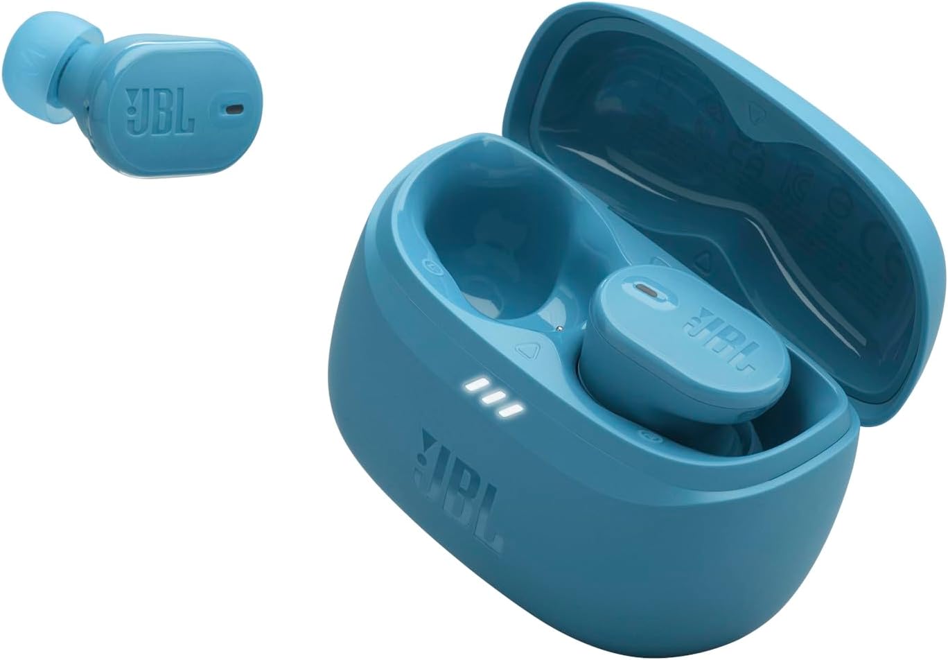 Detalle de JBL Tune Buds 2 JBLTBUDS2TQEAM True Wireless Earbuds, Turquoise, Adaptive ANC