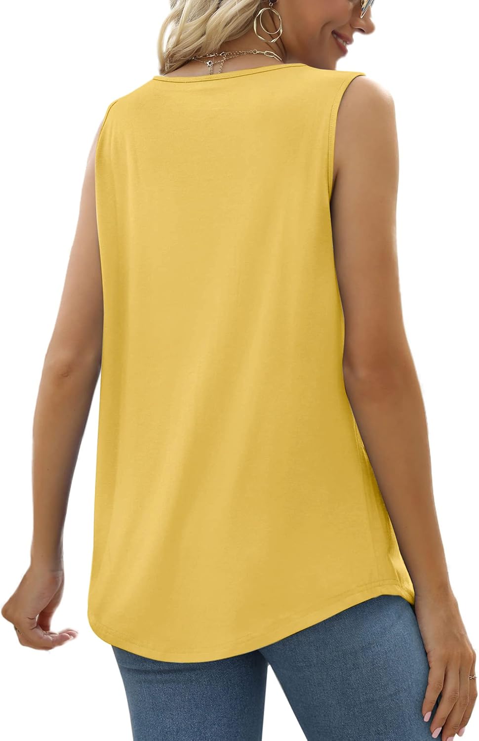 Thumbnail 3 de Cuptacc Tank Top Damen – Quadratischer Hals, Wickel-Details und lockere Passform
