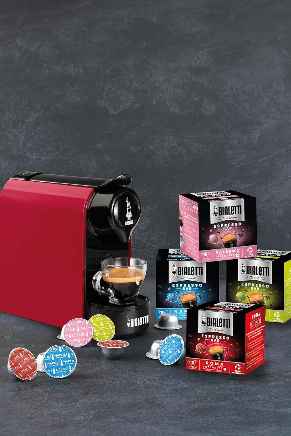 Detalle de Bialetti Caffè d'Italia Decaffeinato – Multipack 128 Capsule (8x16)