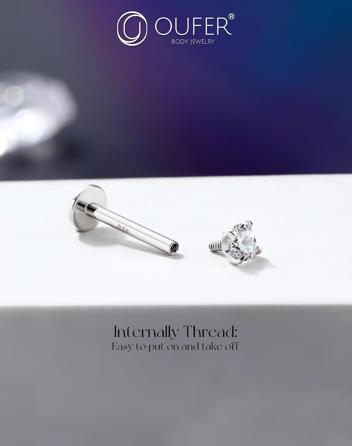 Thumbnail 4 de OUFER 16G Piercing Helix Filettato 6 mm