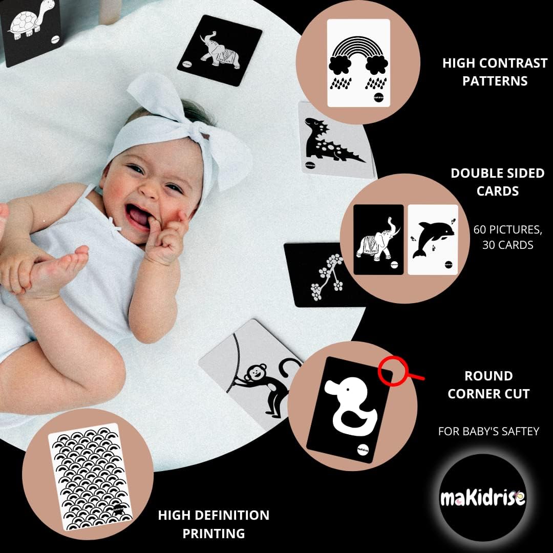 Detalle 2 de maKidrise Newborn Essentials sensory cards 14×10 cm