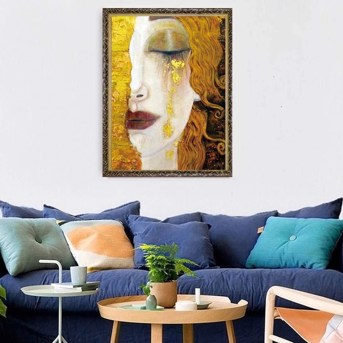 Detalle de Puzzle DOUBLETOP Gustavo Klimt “D’Oro Lacrime” da 1000 pezzi, 50x70 cm