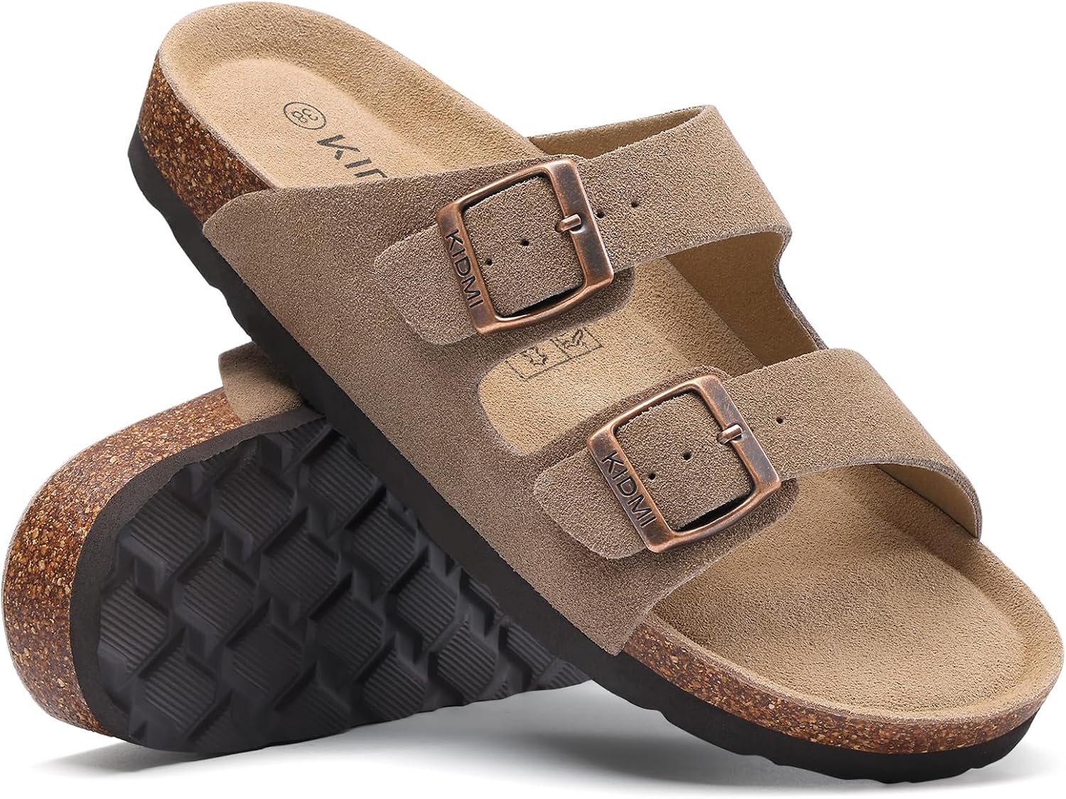 Thumbnail 5 de KIDMI Unisex Summer Sandals with Arch Support Cork Footbed and Double Adjustable Buckle