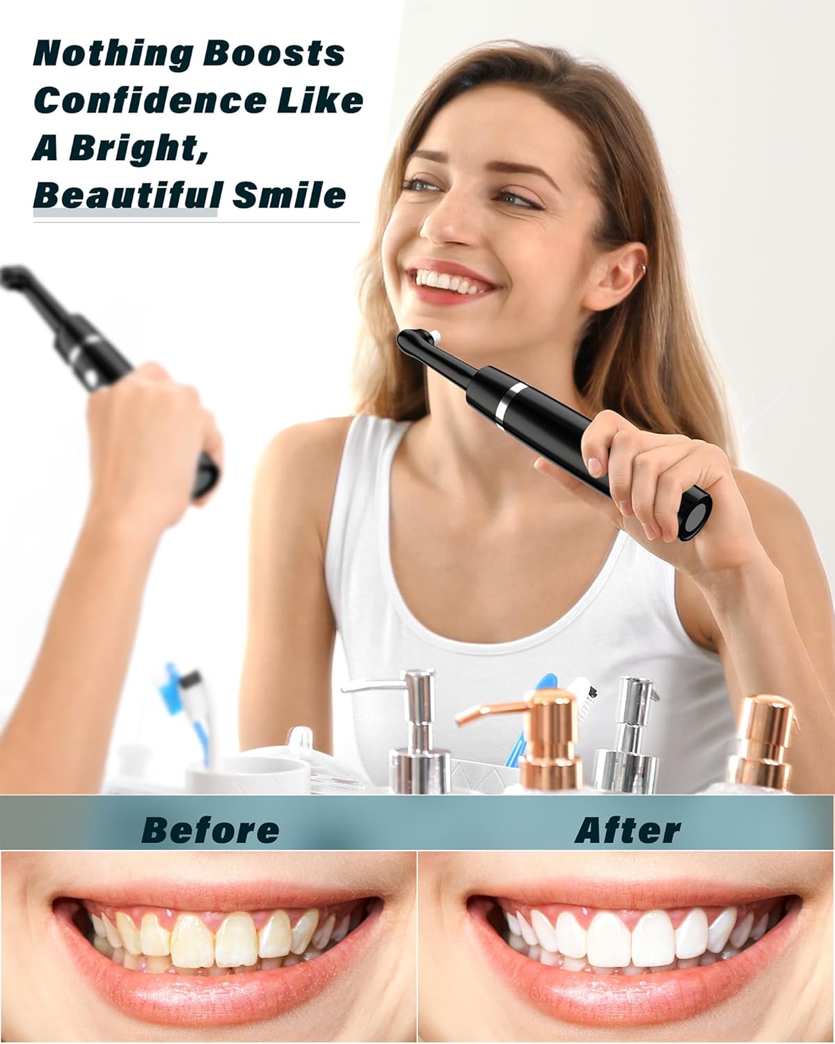 Thumbnail 4 de Tooth Polisher: Rechargeable Tooth Whitening Kit with 5 Brush Heads and LED Light