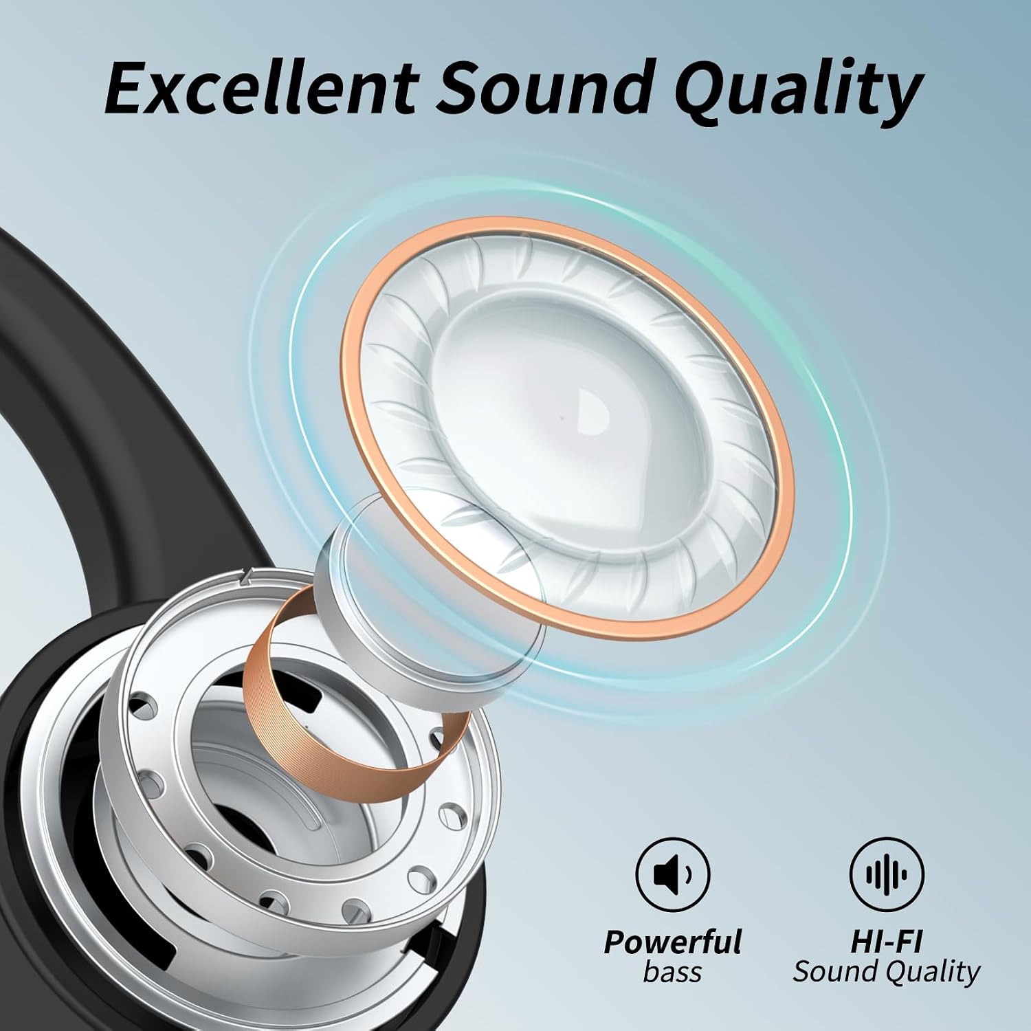 Thumbnail 6 de CXK Bone Conduction Headphones 10Hrs