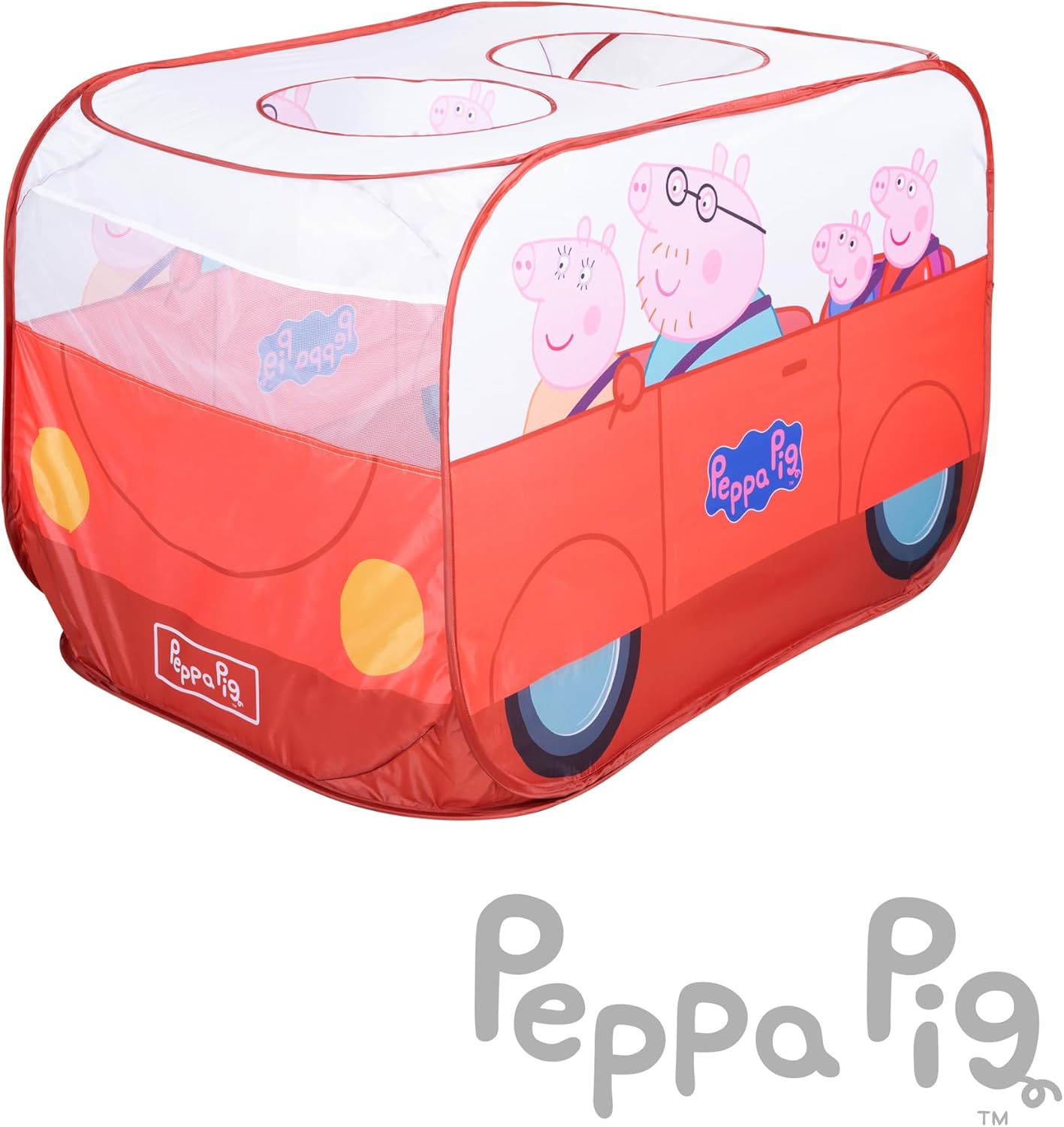 Detalle de roba Pop-Up Spielzelt Peppa Pig – Autoform, 75 × 75 × 120 cm, indoor & outdoor