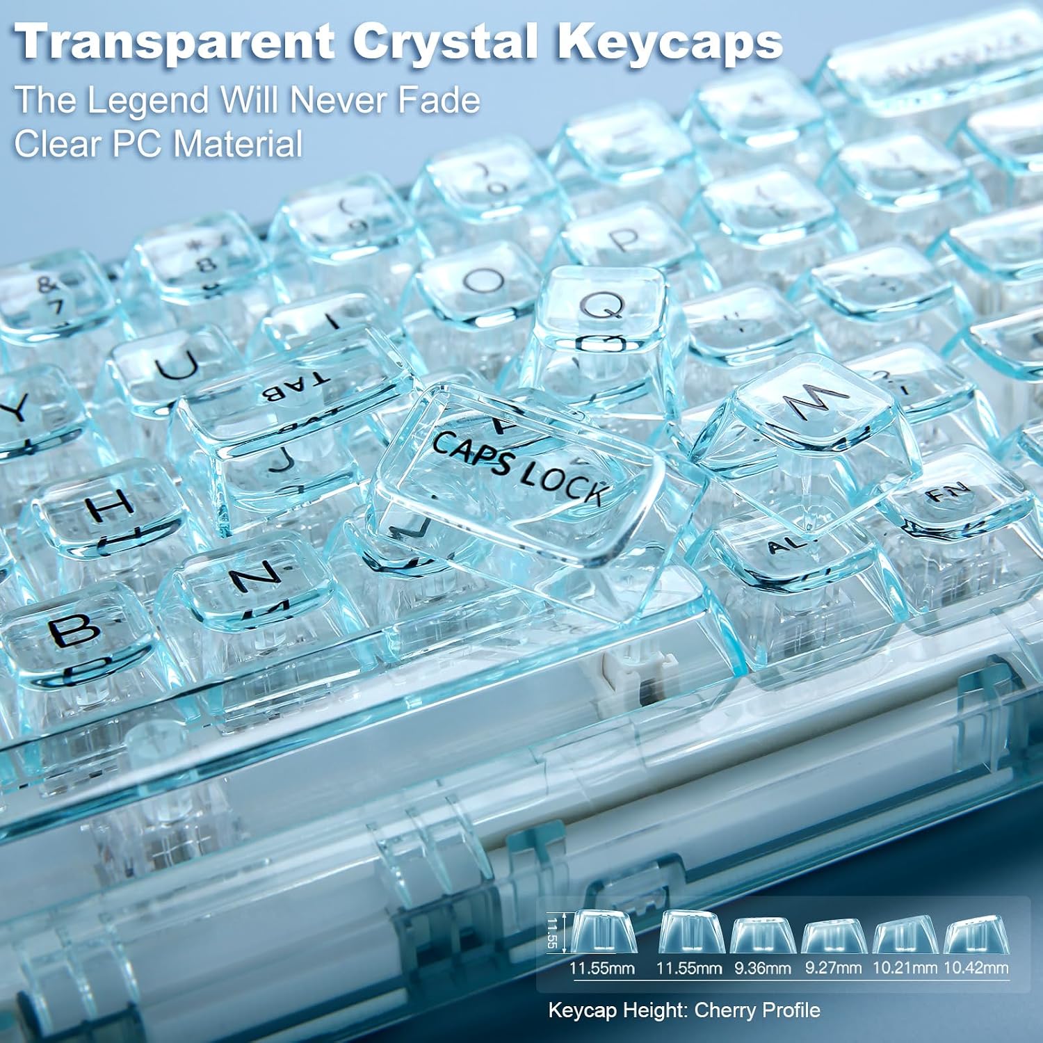 Thumbnail 6 de YUNZII X71 Transpartente Mechanische Tastatur mit 68% Layout und Triple-Mode-Verbindung