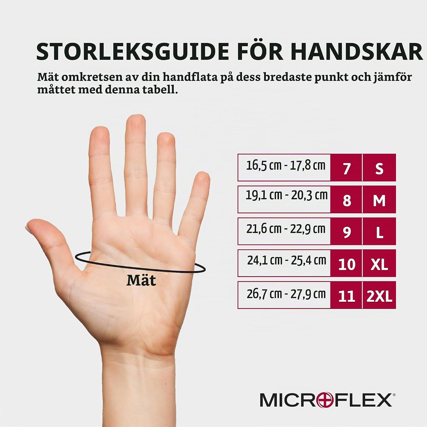 Thumbnail 6 de Ansell MicroFlex 93-256 nitrilhandskar, puderfria och orange, storlek L