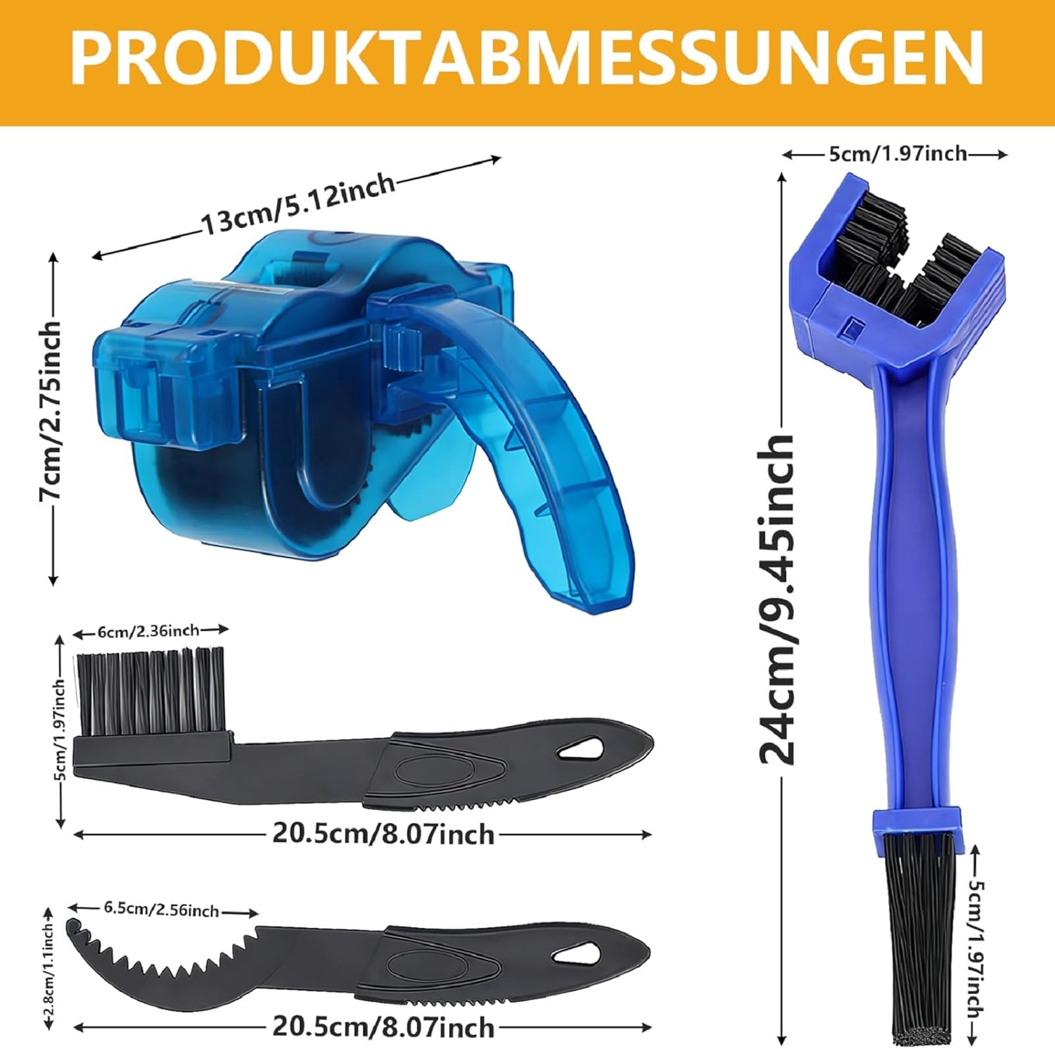 Thumbnail 1 de HOKYYCC Kettenreiniger Fahrradkette – 4-in-1 Kettenreinigungsset für schnelles, schonendes Saubermachen