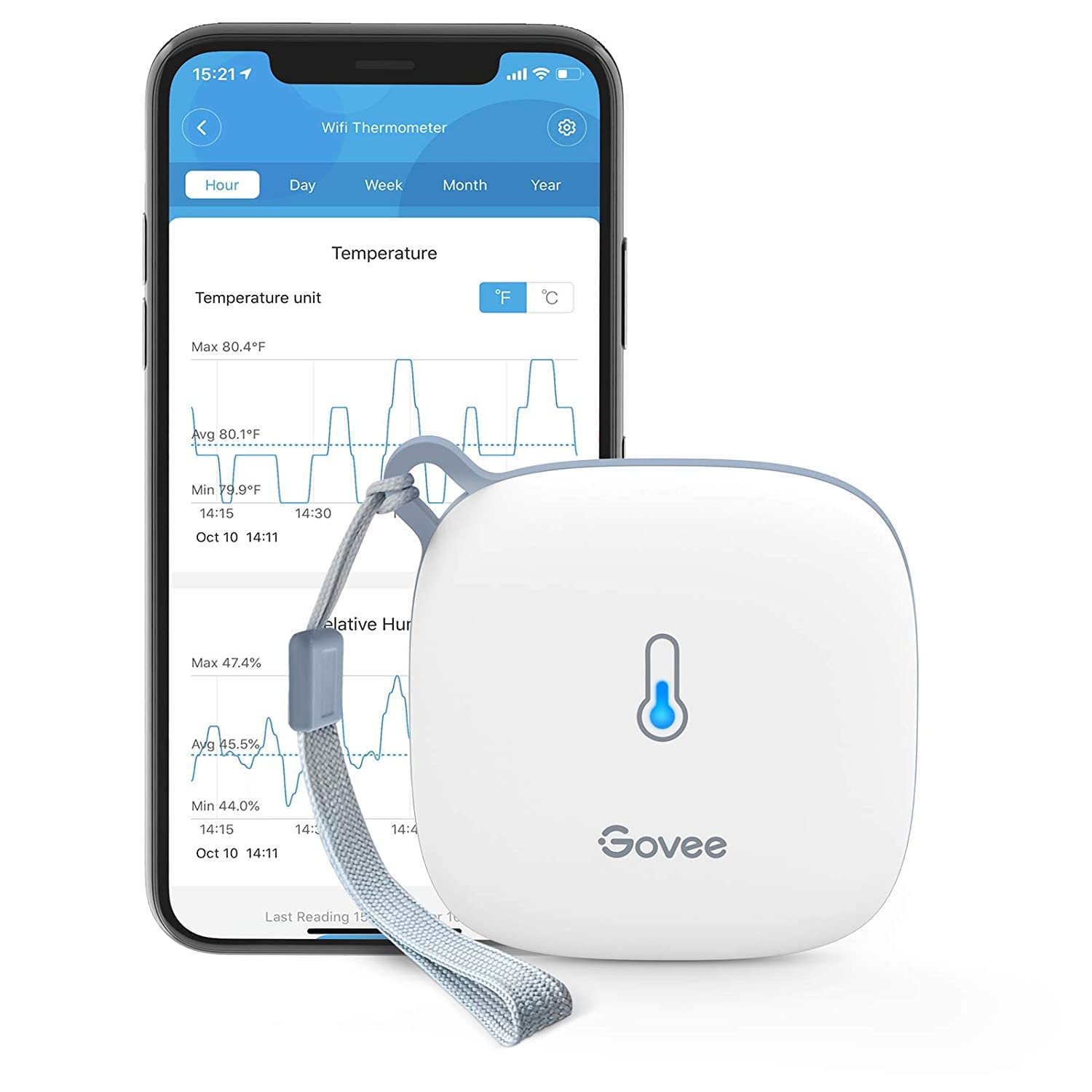 Detalle de Govee Termoigrometro WiFi 20 giorni 📡