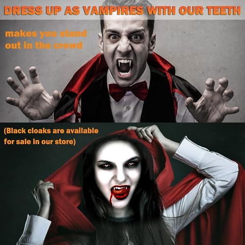 Detalle de Tenuevo Vampire Fangs Kit: 4 sizes with scar tattoos and dental moulding resin pellets