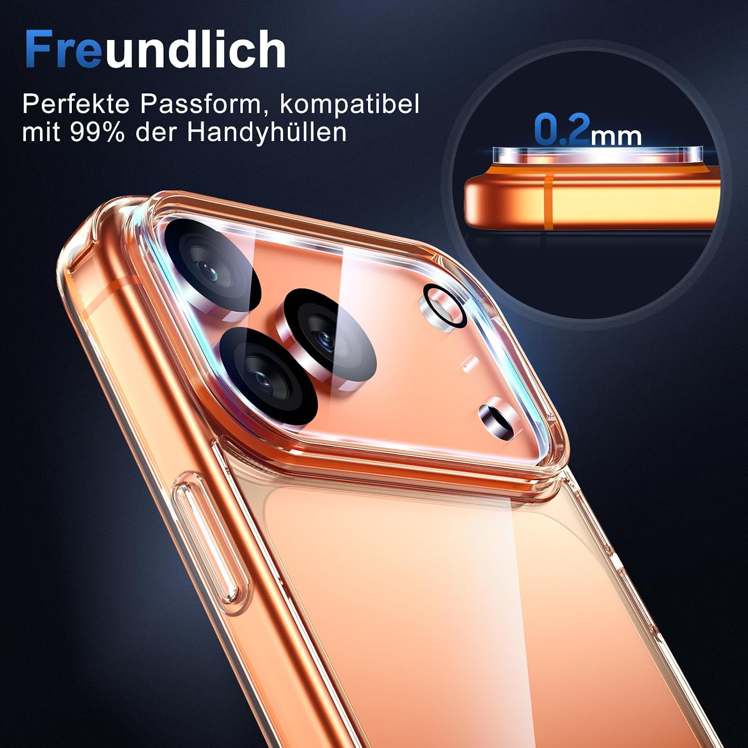 Thumbnail 5 de UniqueMe iPhone 17 Pro Kameraschutz 3 Stück