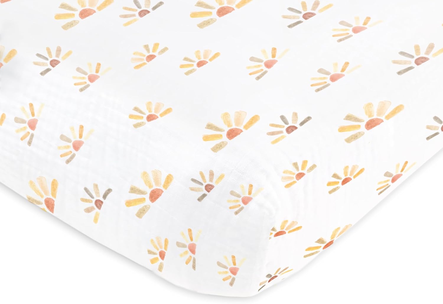 Detalle de SwaddleDesigns Fitted Crib Sheet, Cotton Muslin