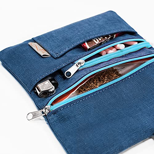 Thumbnail 7 de Leia Design Porta Tabacco Cartine e Filtri – Astuccio cucito a mano, blu Celeste