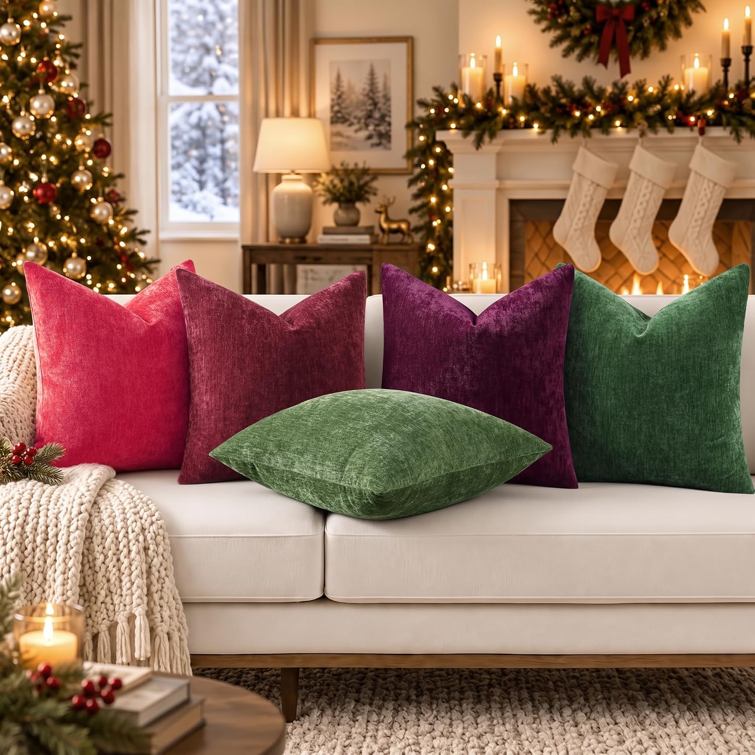 Detalle 2 de decorUhome Chenille Pillow Covers 22x22