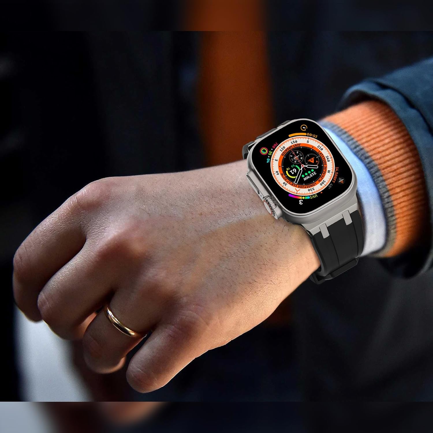 Thumbnail 6 de NewWays Apple Watch Armband 38–42mm Silikon