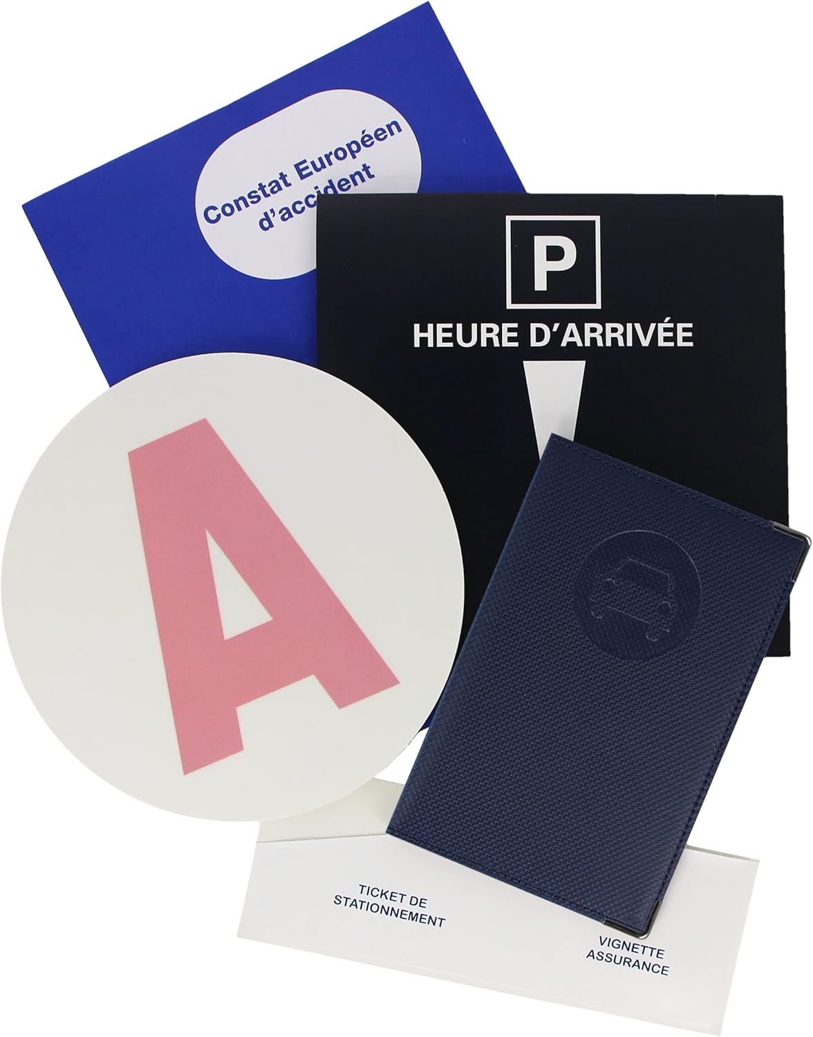 Thumbnail 6 de Color Pop Kit Jeune conducteur (porte-papiers voiture + A + constat + porte-vignette assurance/parking) – Fabrication française