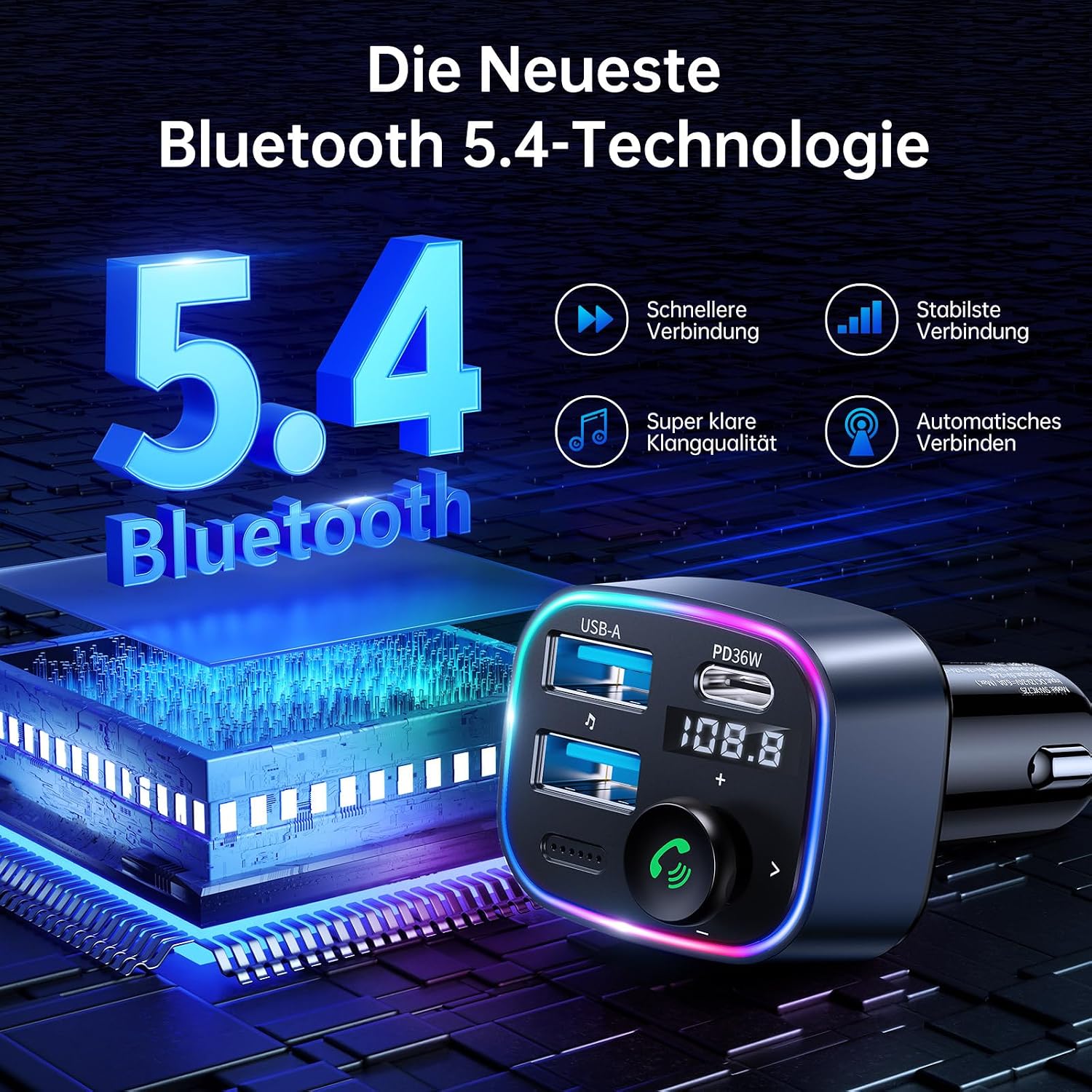 Detalle 2 de SYNCWIRE FM Transmitter 48W für Auto