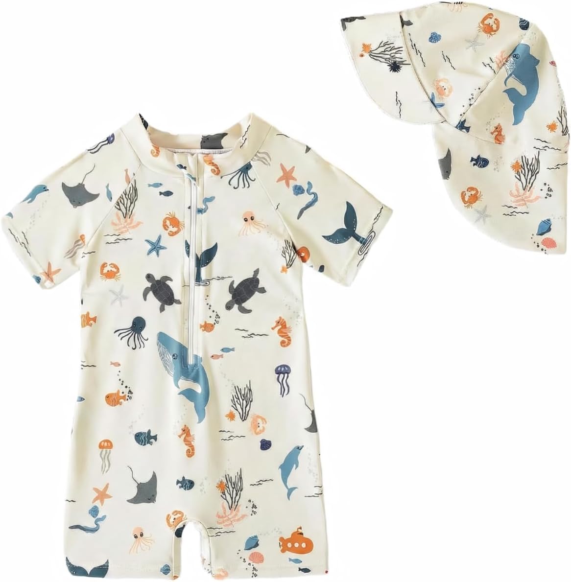 Detalle de Baby one piece swimwear UV UPF 50+