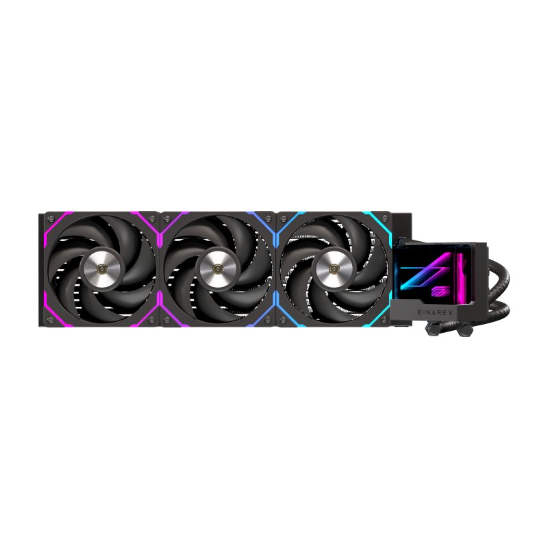 Thumbnail 3 de Refrigeración líquida Einarex Vertex 360 RGB de 360 mm con 3 ventiladores RGB e iluminación espejo infinito