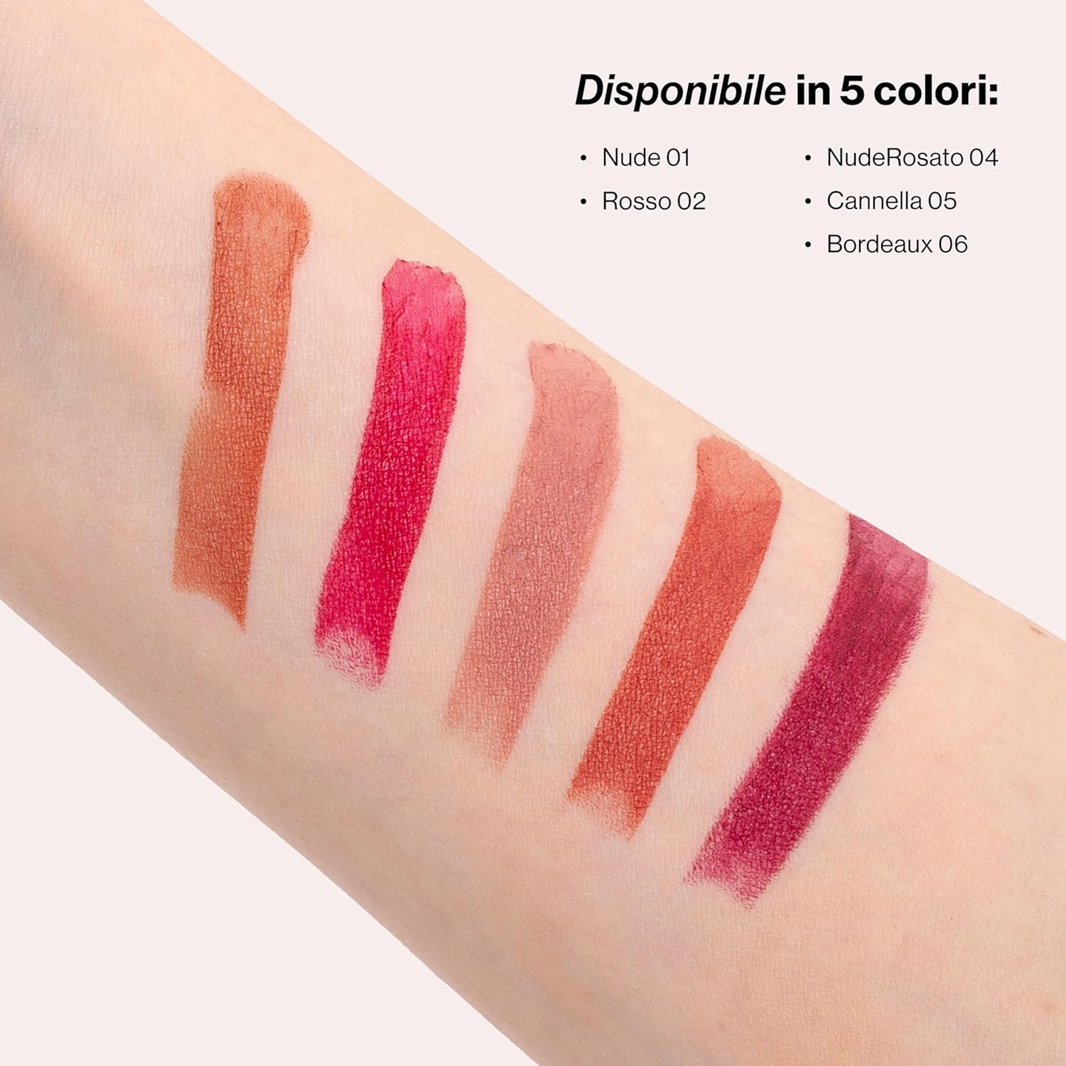 Detalle de REBEYA CANTO LIBRE – Double Lip Liner Rosso 02: contorno e rossetto in 1 passa