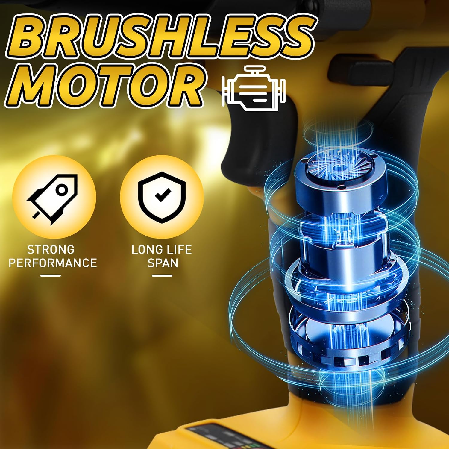 Detalle de Daspom For Aluminum & Steel Rivets Cordless Rivet Gun, Brushless, 3 Sizes