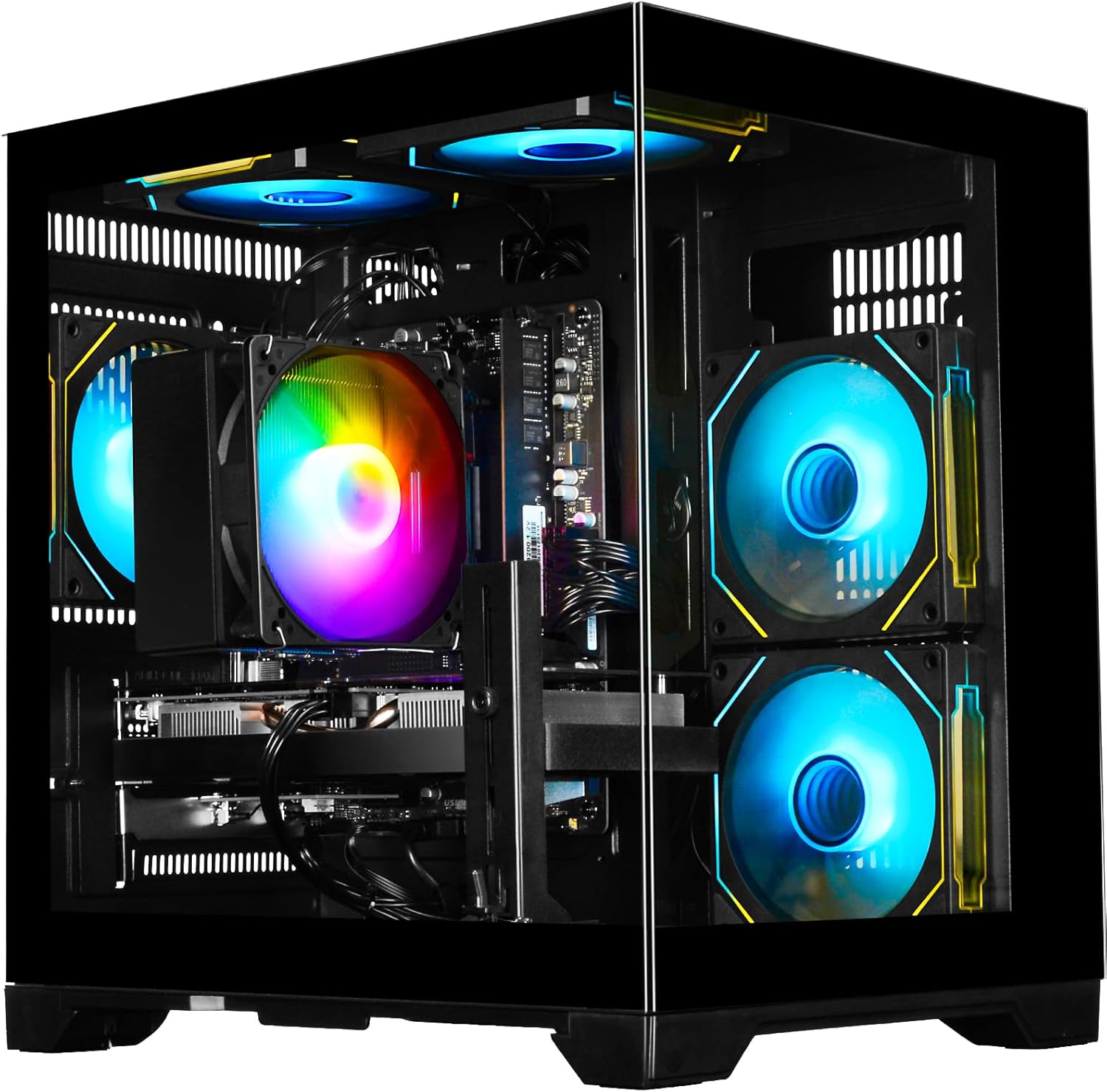Detalle de WIWB Gaming Desktop PC with Ryzen 5 4500 and GeForce RTX 3050