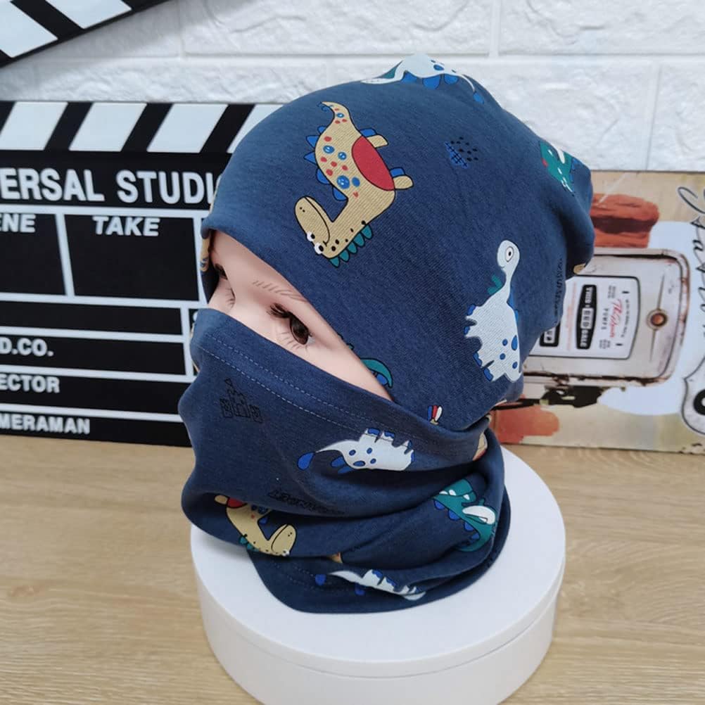 Detalle de Uniyoung Baby Cotton Beanie Hat and Collar Scarf Set (Kids Warm Skull Cap Set)