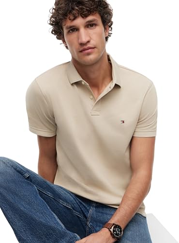 Thumbnail 3 de Tommy Hilfiger Polo de Manga Corta Hombre 1985 Regular Fit en Beige (Sandalwood), talla L
