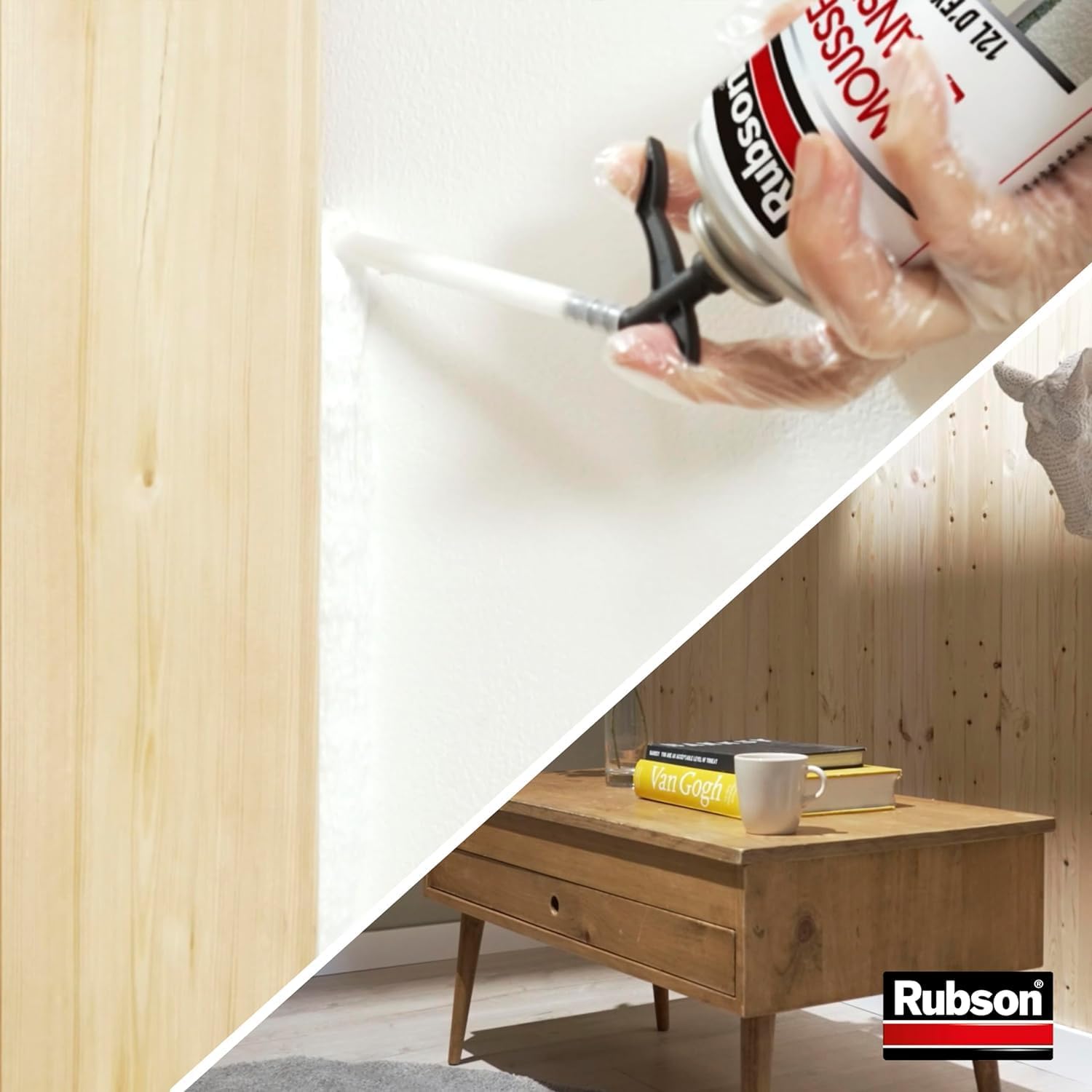 Thumbnail 5 de Rubson Mousse Expansive Multi-Usages – Mousse polyurethane blanche en aérosol (300 ml) avec 12 litres d'expansion