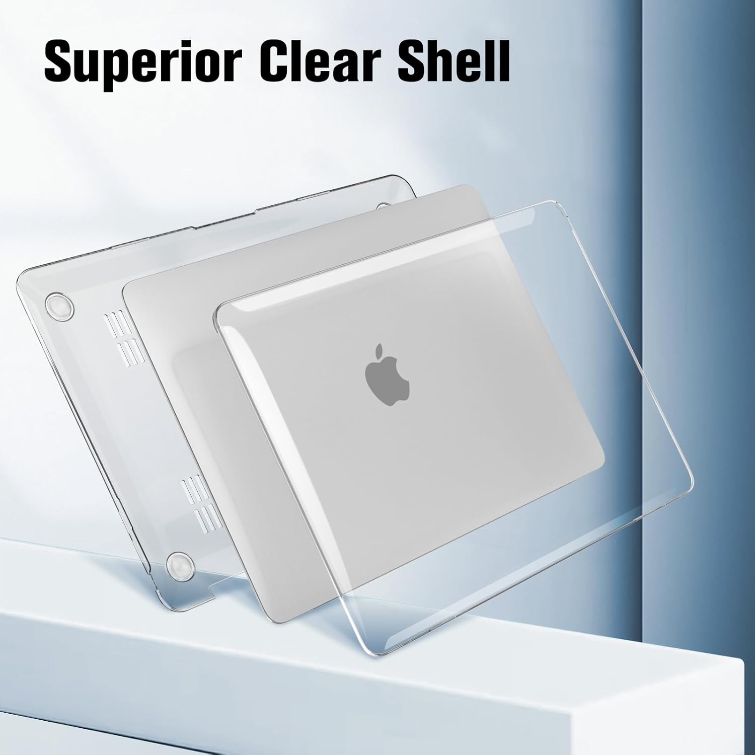 Thumbnail 2 de FINTIE snap-on hard shell case for MacBook Air 13.3-inch (2018–2020) Models A2337 (M1) / A2179 / A1932, clear protective cover