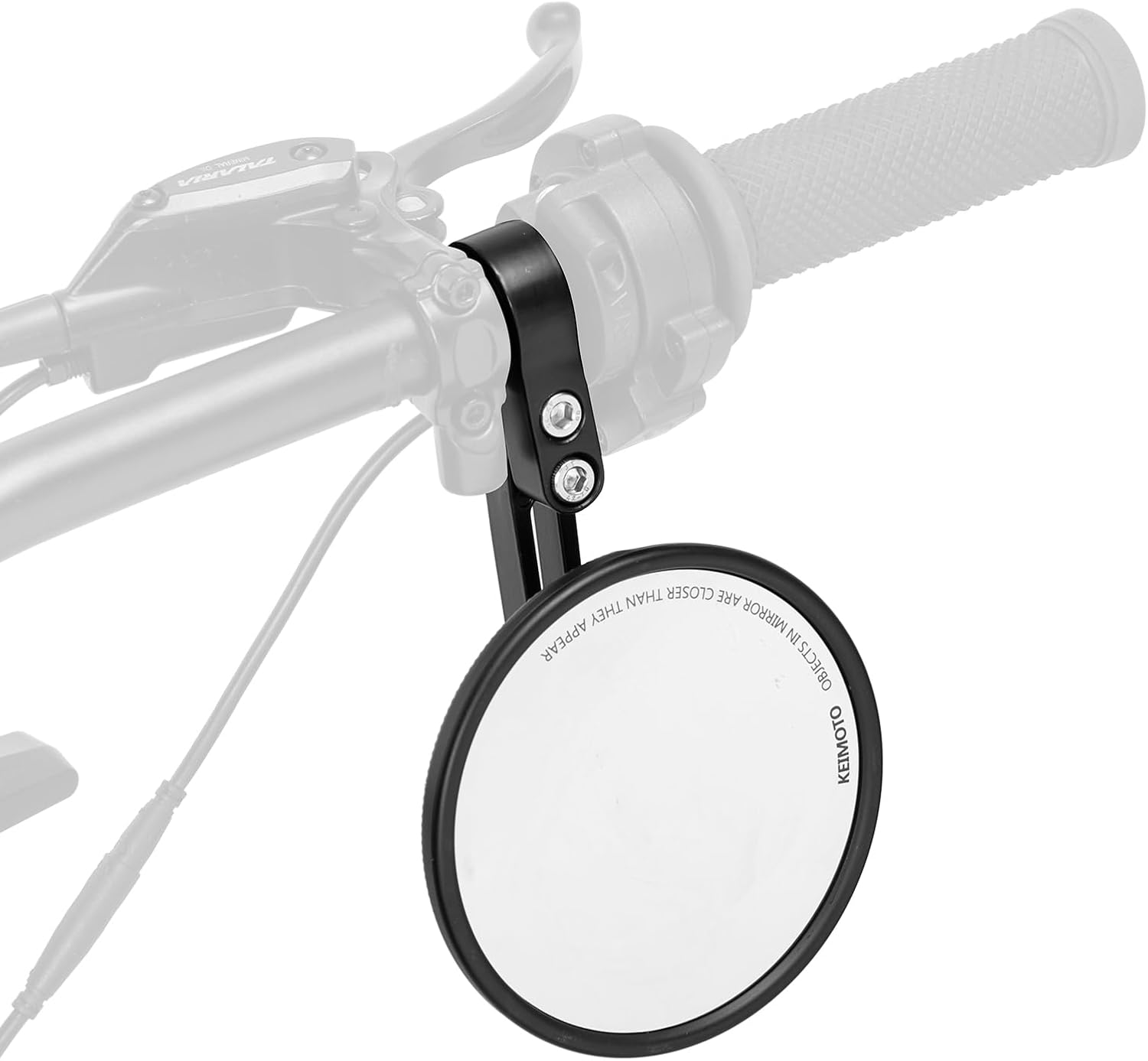 KEMIMOTO Rétroviseur moto homologué E24 (1 pièce) CNC, pivotant 360°