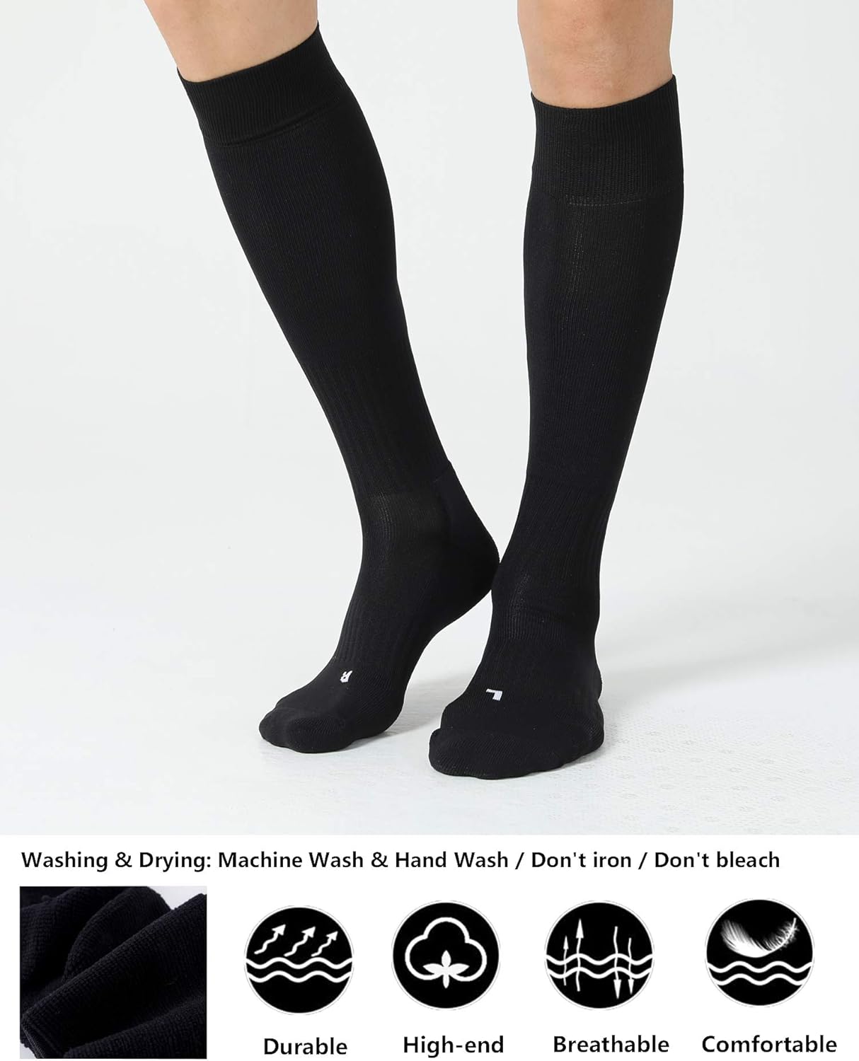 Thumbnail 2 de CS CELERSPORT Soccer Compression Socks 2-Pack