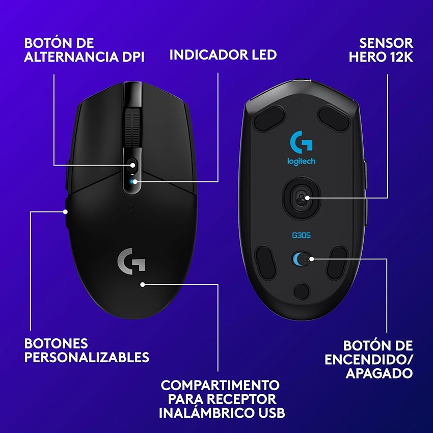 Thumbnail 5 de Logitech G305 LIGHTSPEED Ratón Gaming Inalámbrico 🎮