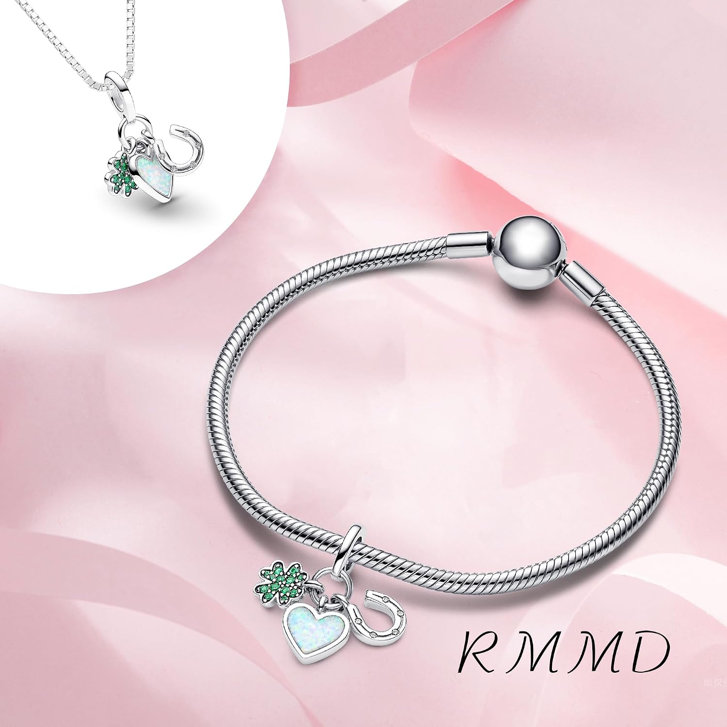 Detalle 2 de RMMD Charms Anhänger für Armbänder & Halsketten – Geschenkidee für Frauen und Mädchen