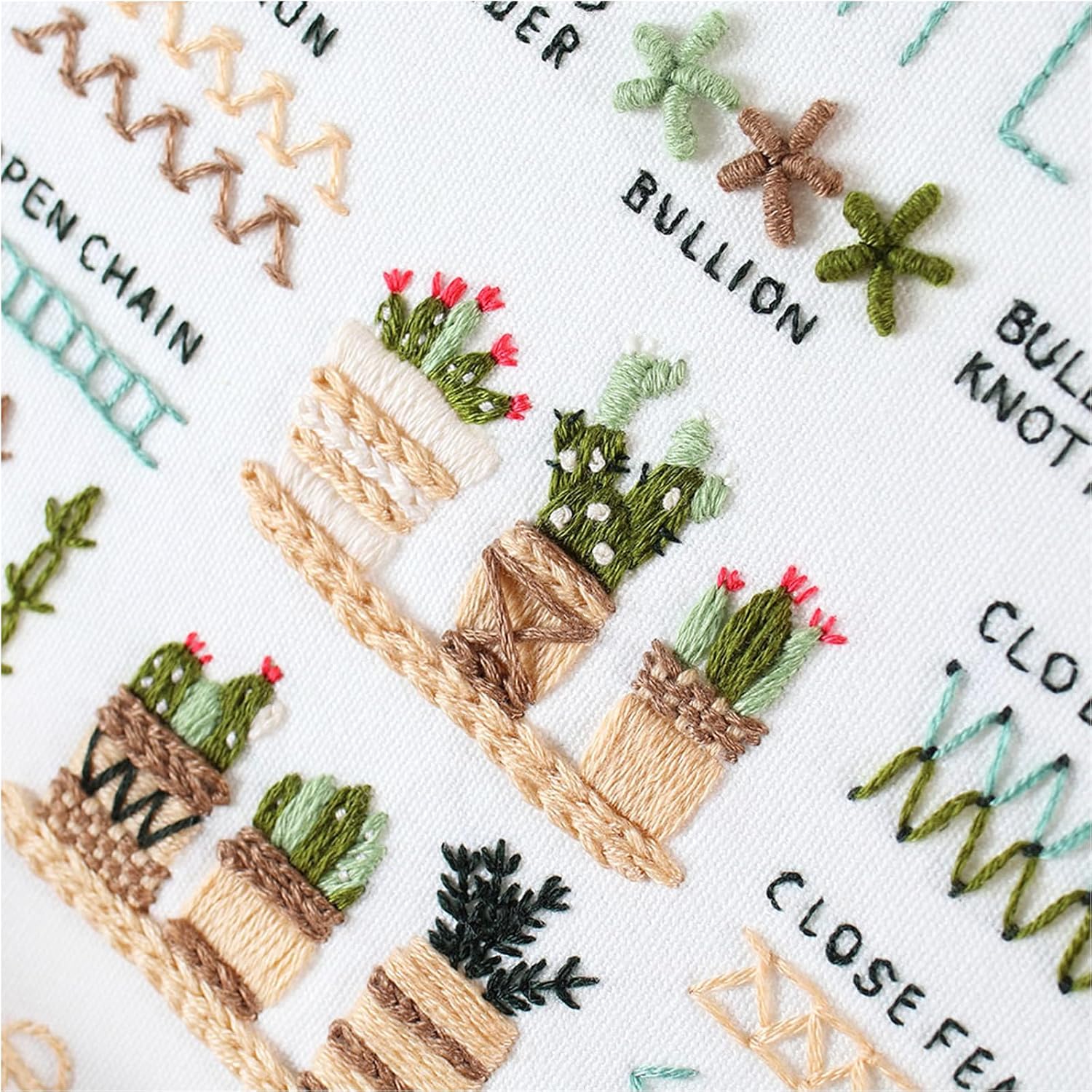 Thumbnail 1 de 3 Sets Embroidery Stitch Practice Kit for Beginners – Absolute Starter Kit for All Ages